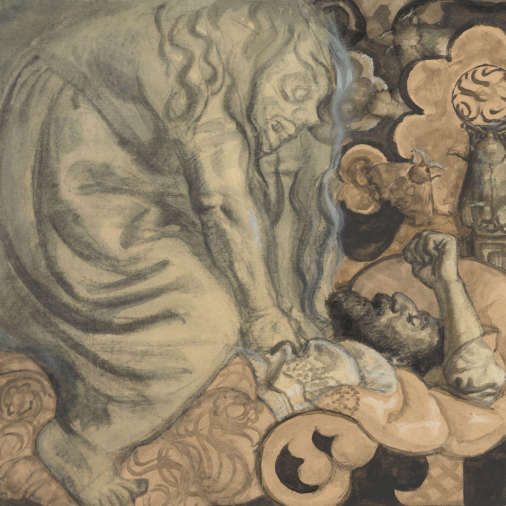 Målning föreställande maran av Joakim Skovgaard, ca 1890.