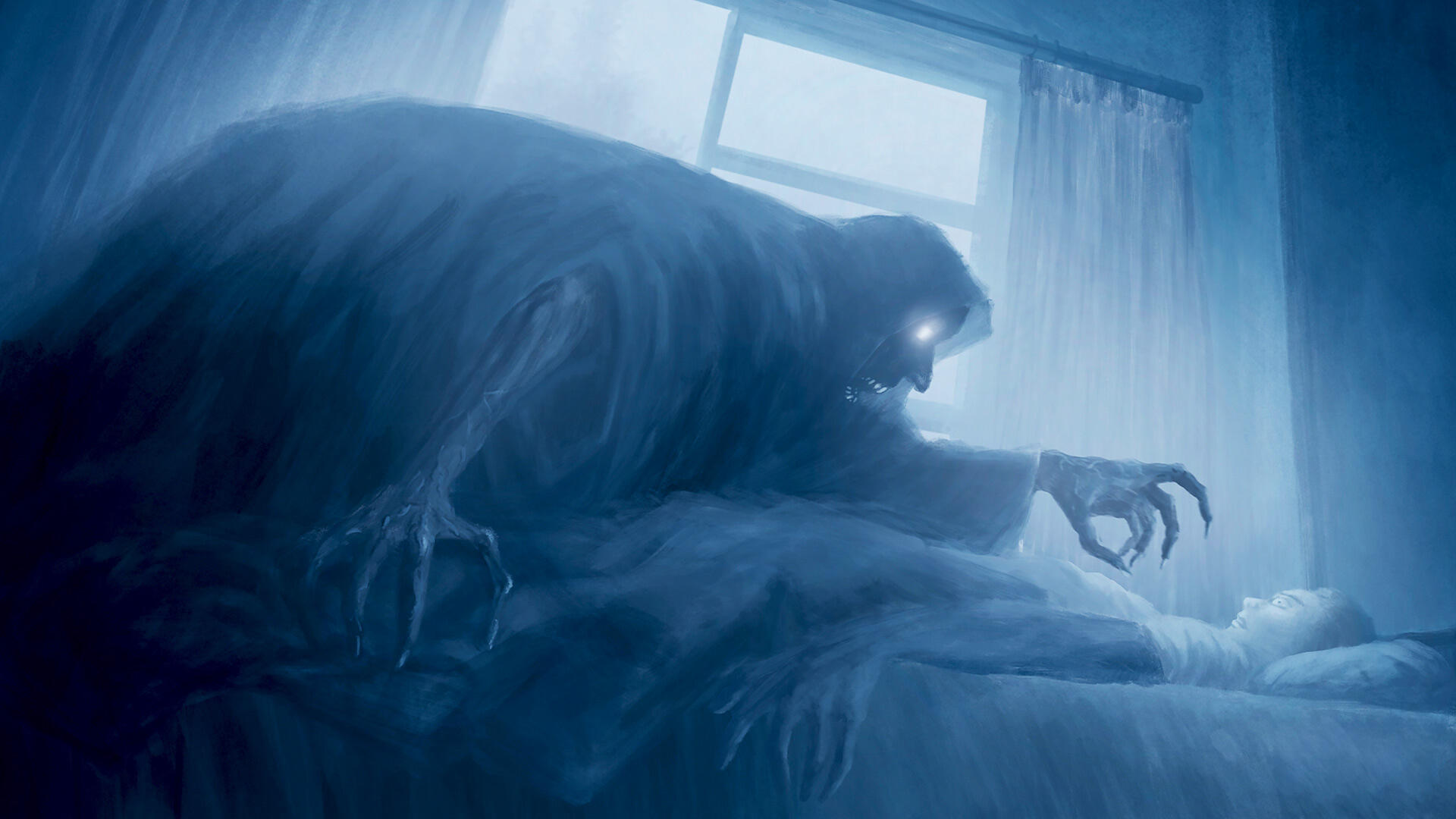 Läskig illustration över maran - nightmare