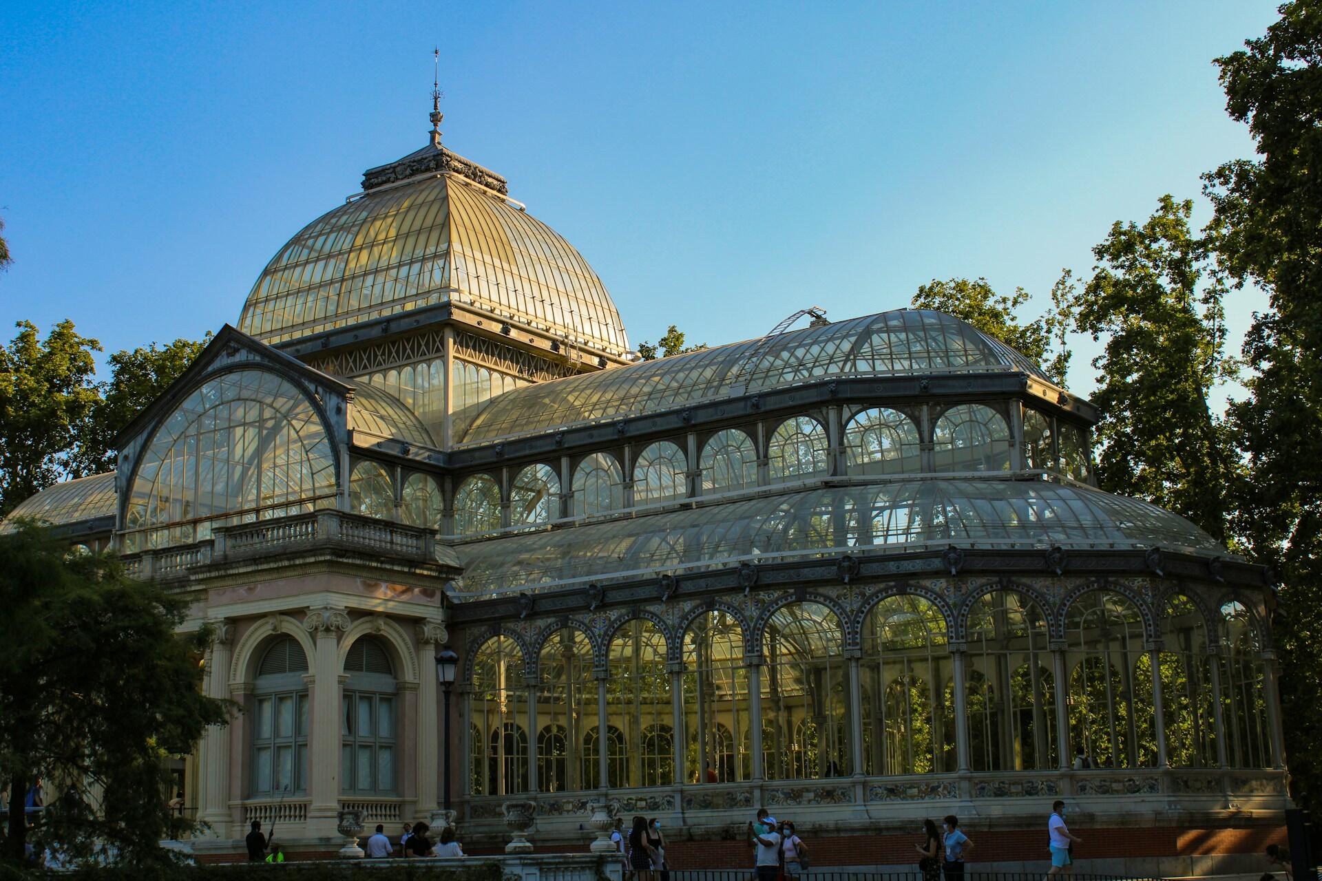 Växthus i glas i Marid