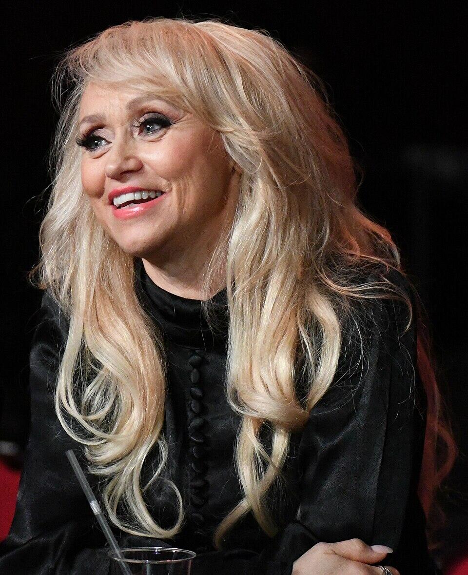 Nanne Grönvall på scenen i Melodifestivalen i Malmö