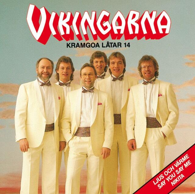 Vikingarna på albumsomslaget för "Kramgoa låtar 14".