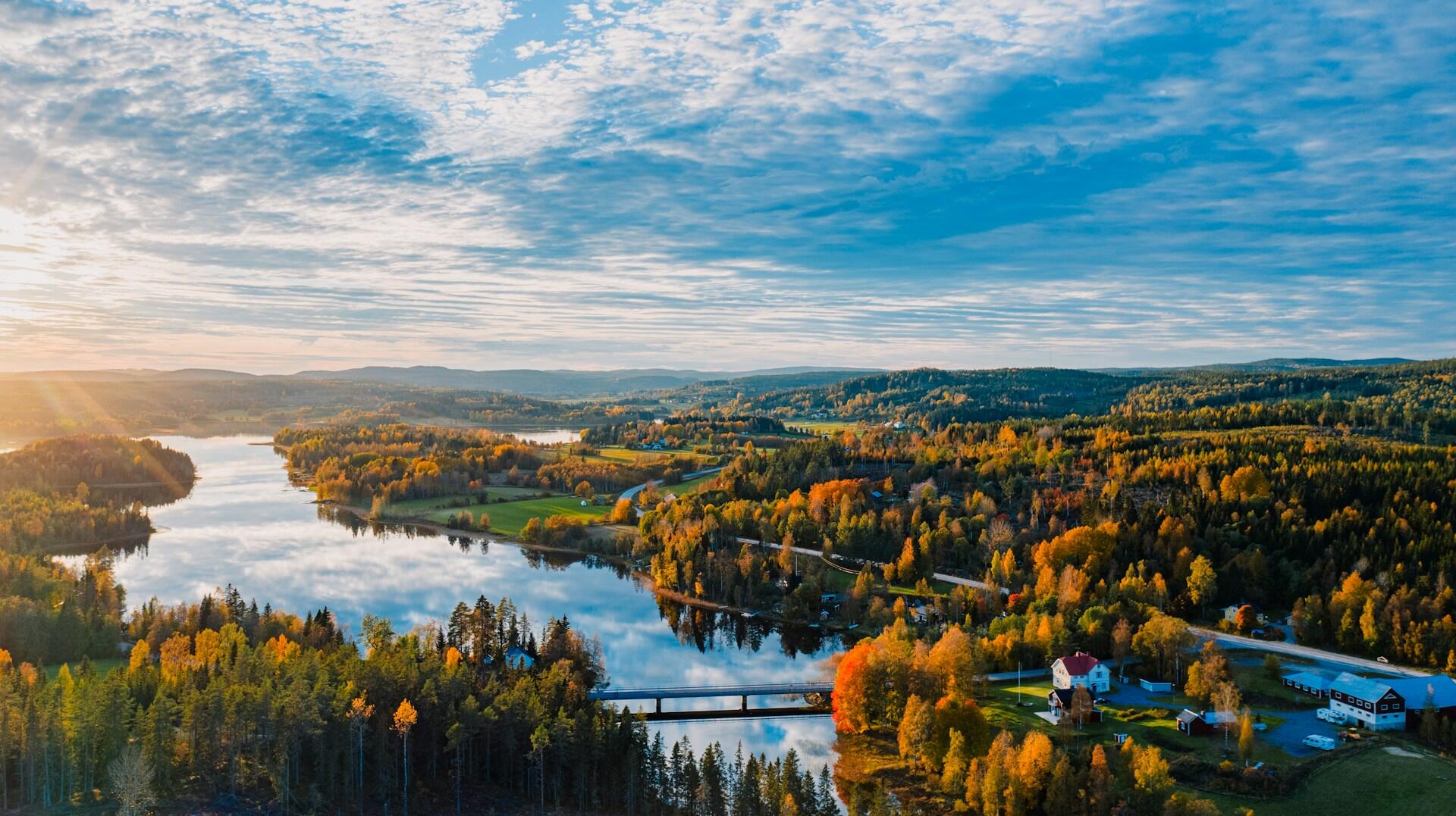 ustikt över Härnösand i kvällskolen