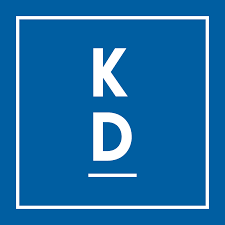 Kristdemokraternas partilogga, en blå kvadrat med vita versaler
