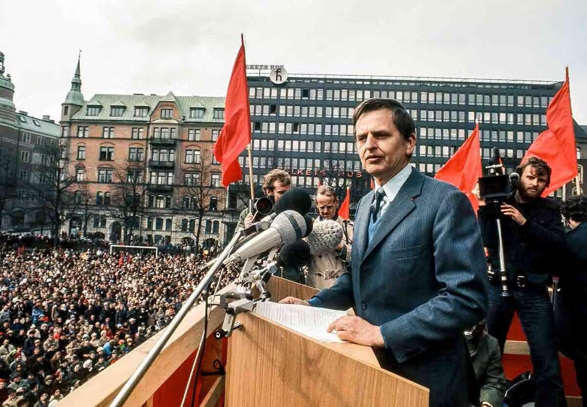Olof Palme, en av Sveriges mest kända statsministrar.
