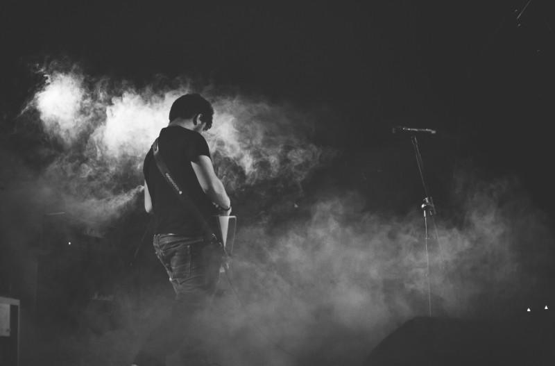 Guitarist on stage