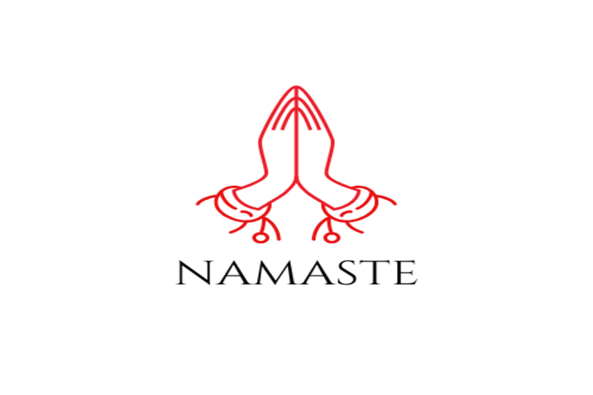 Namaste gesture illustration symbolizing Indian culture and greeting.