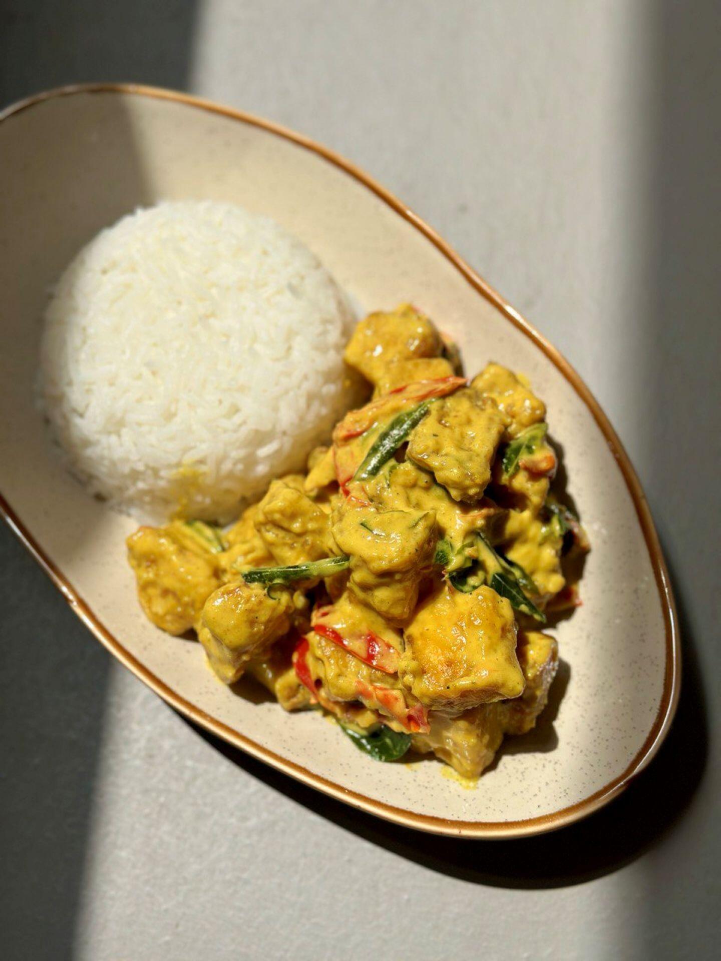 Salted egg yolk tofu