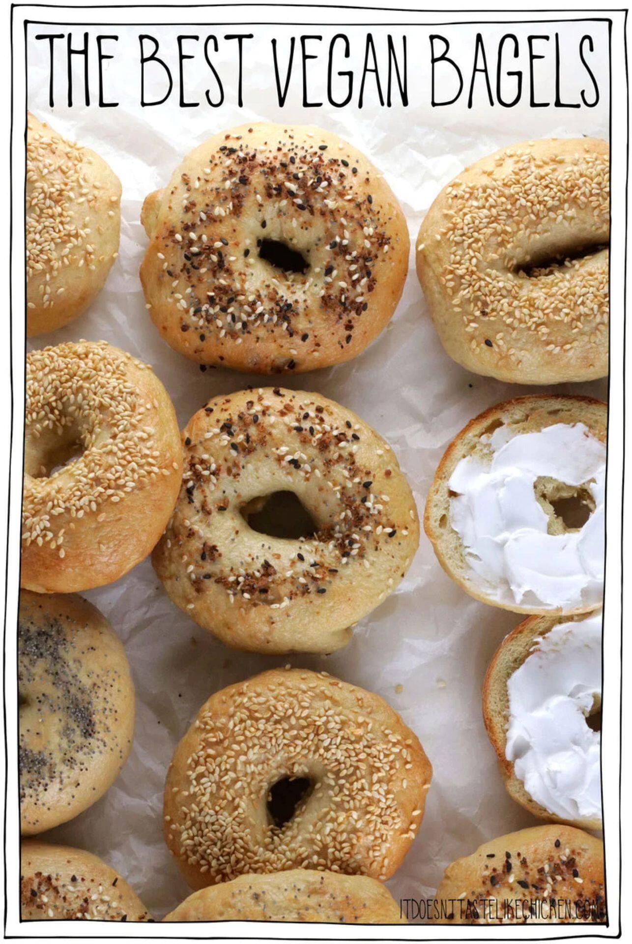 The best vegan bagels recipe eggless homemade