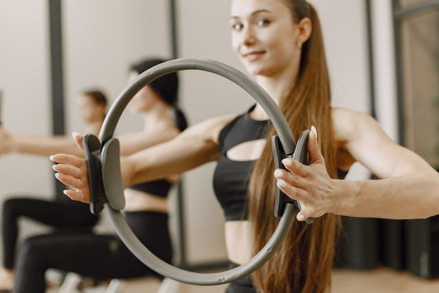 Pilates ring provides squeezing workouts