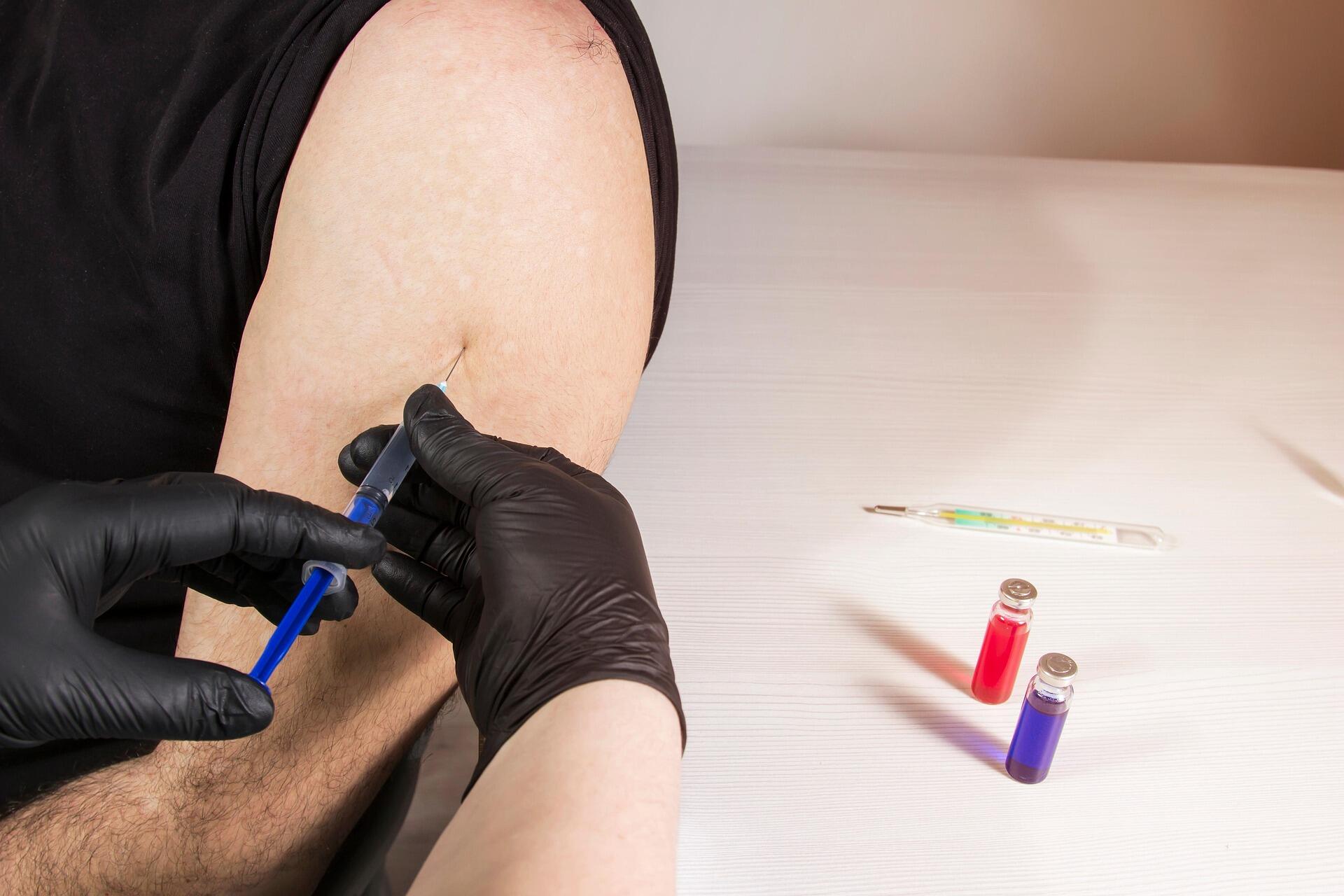 vaccination in progress