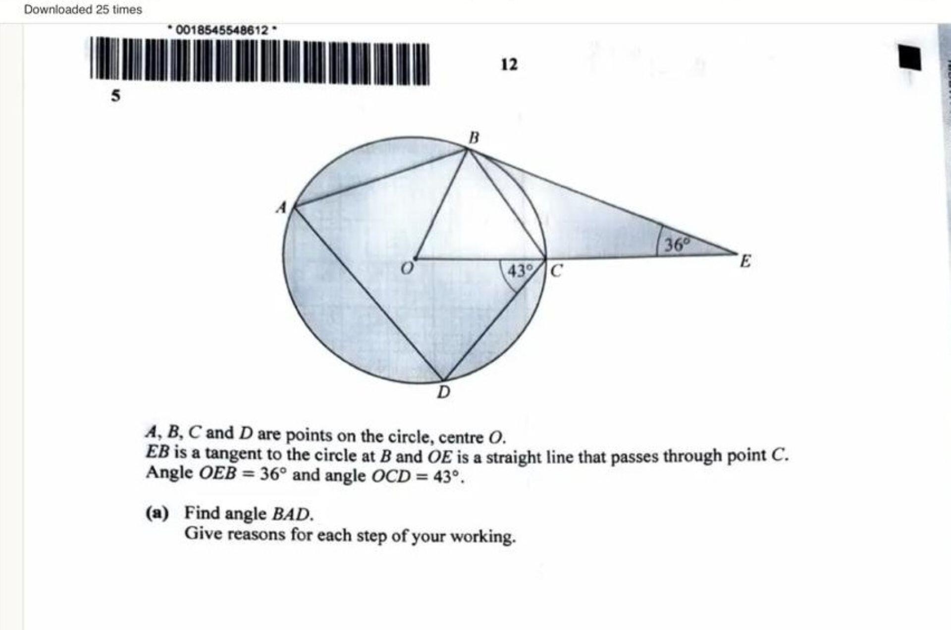 Circle question