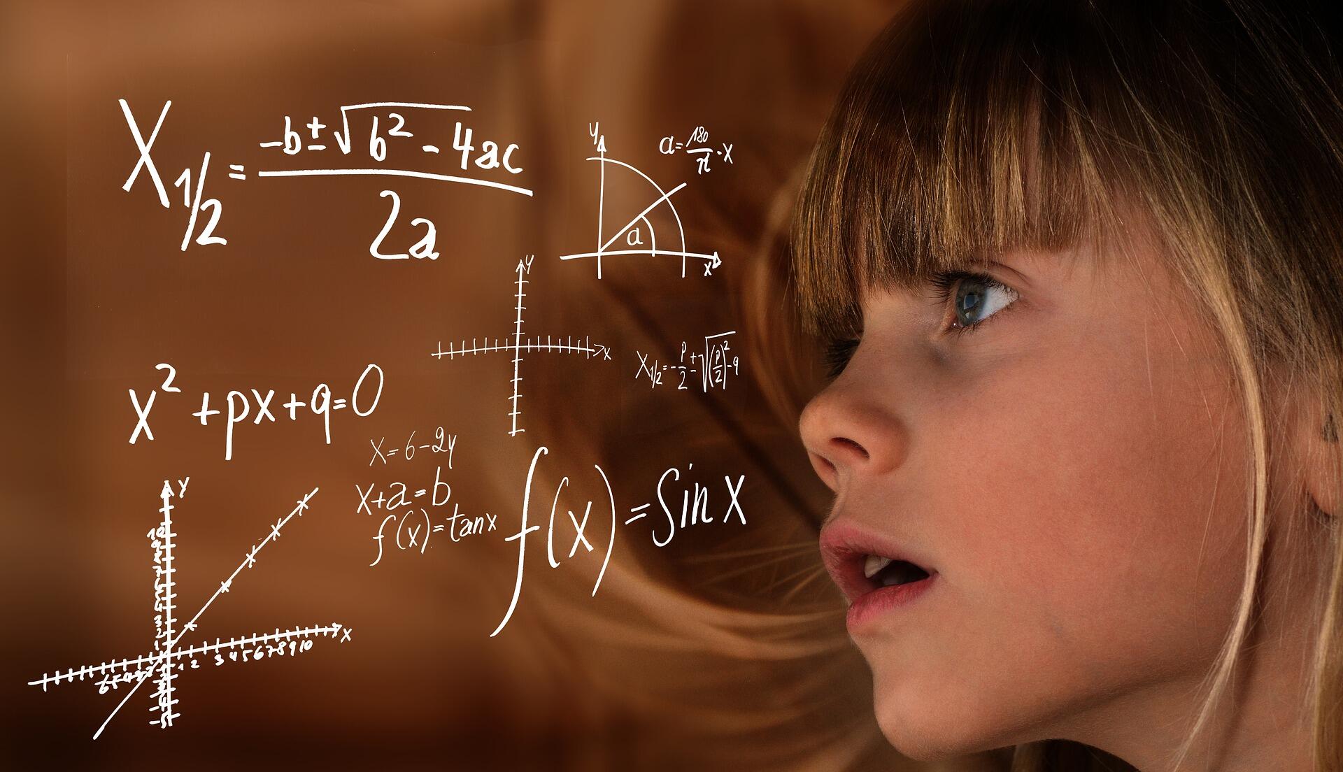 Child learning maths