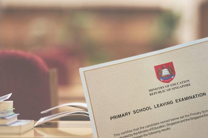 An image of PSLE singapore's certificate