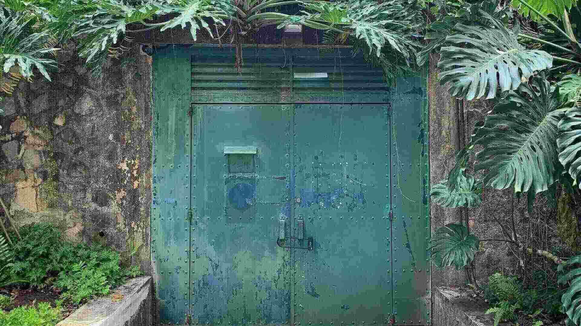 THe front image of the historical world war 2 bunker.