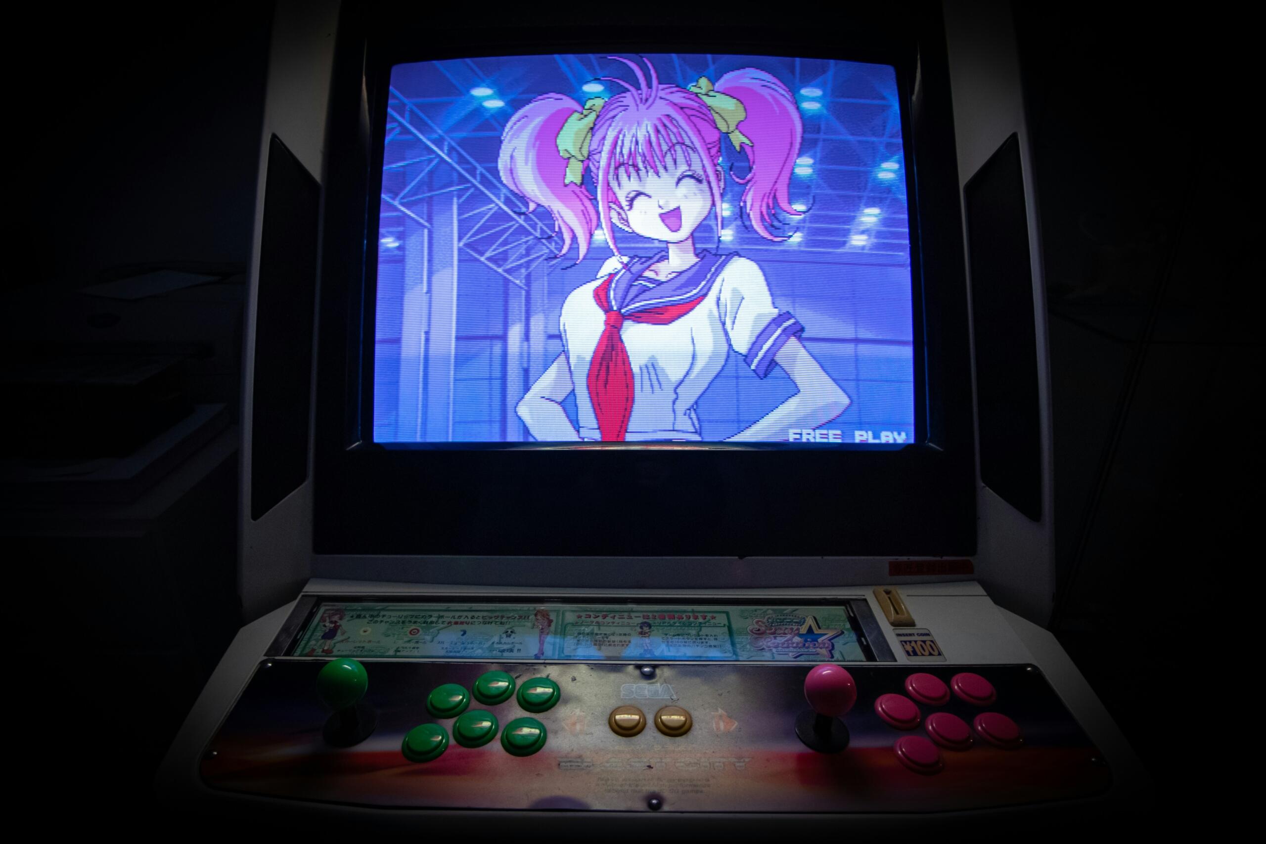 anime arcade gaming kultura