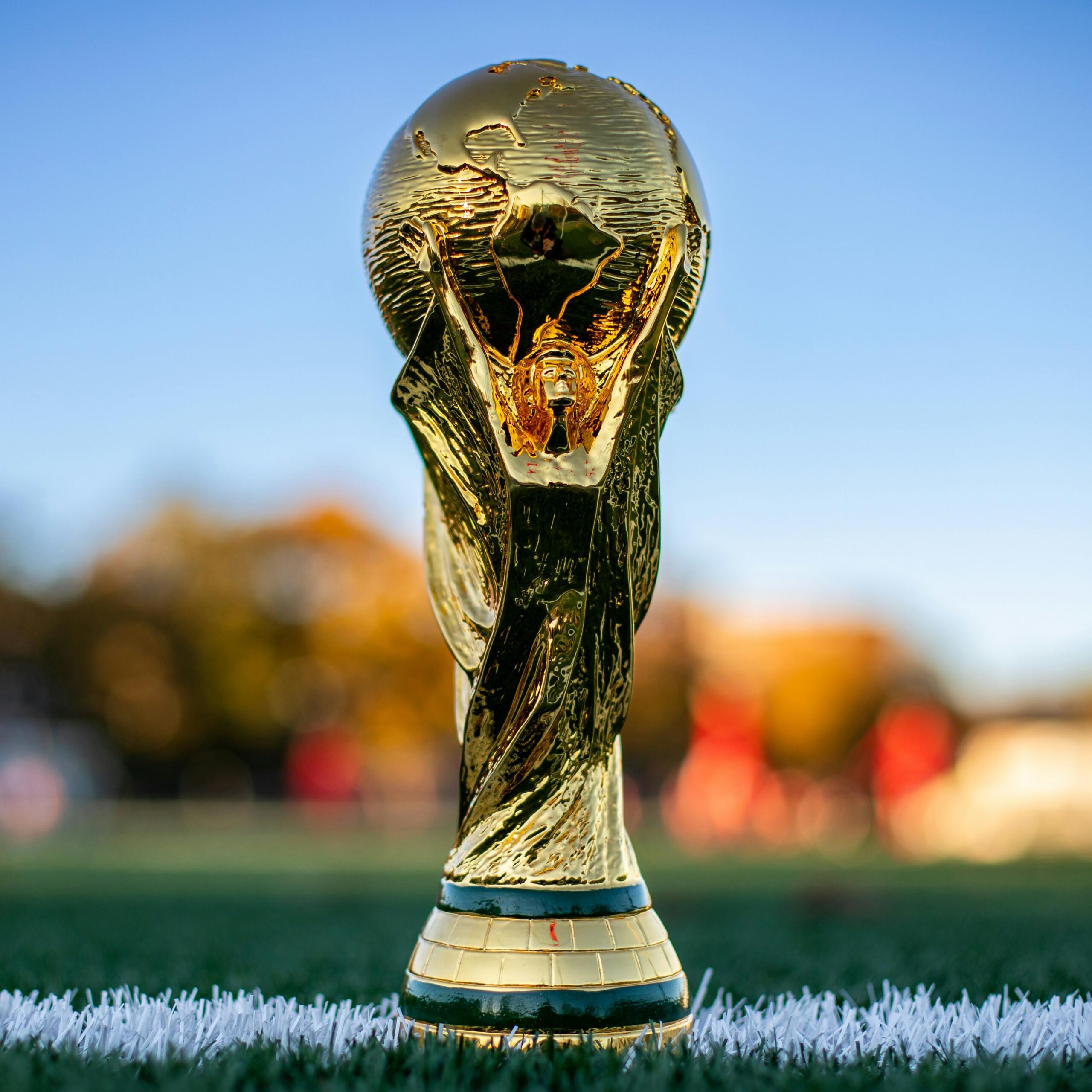 bližnji pogled na pokal svetovnega prvenstva