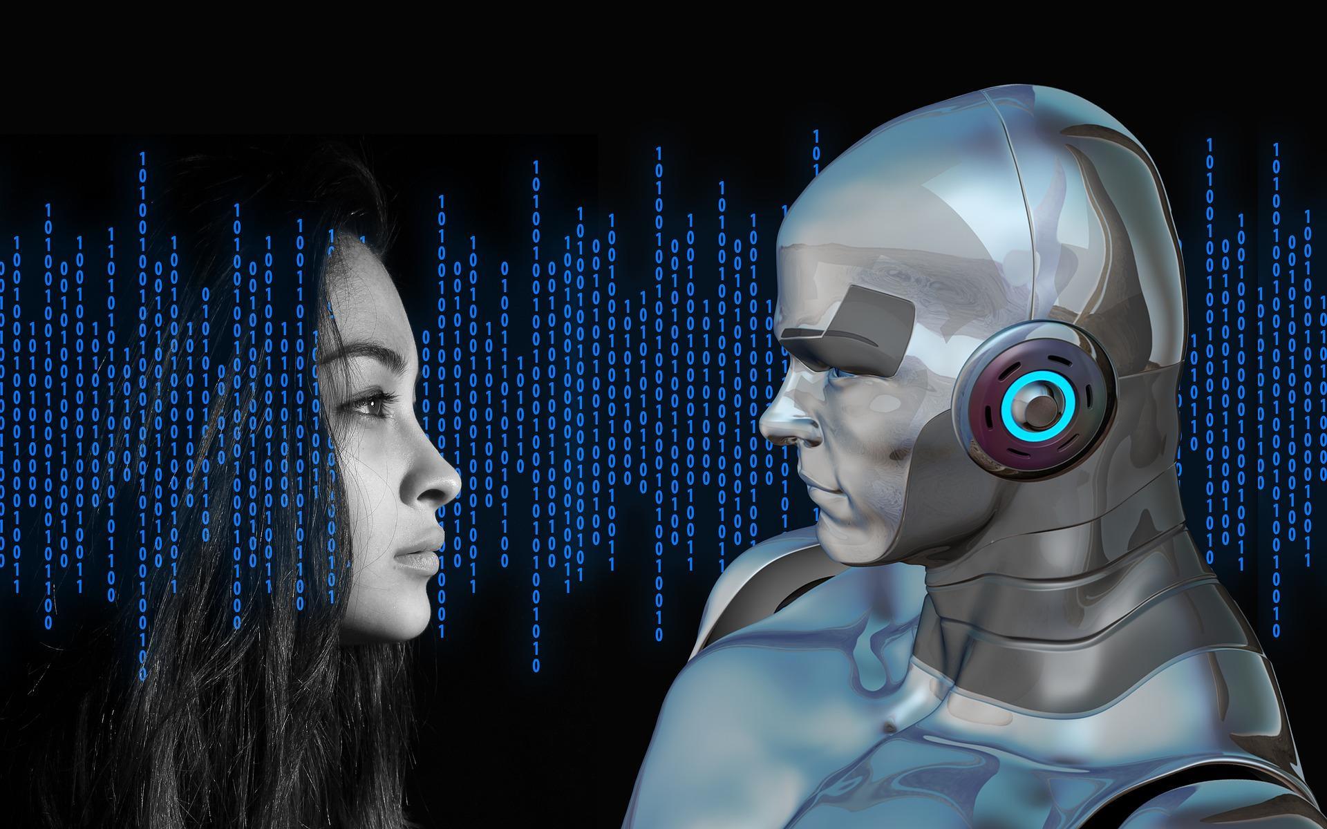 Robotik kodlama kadın robot