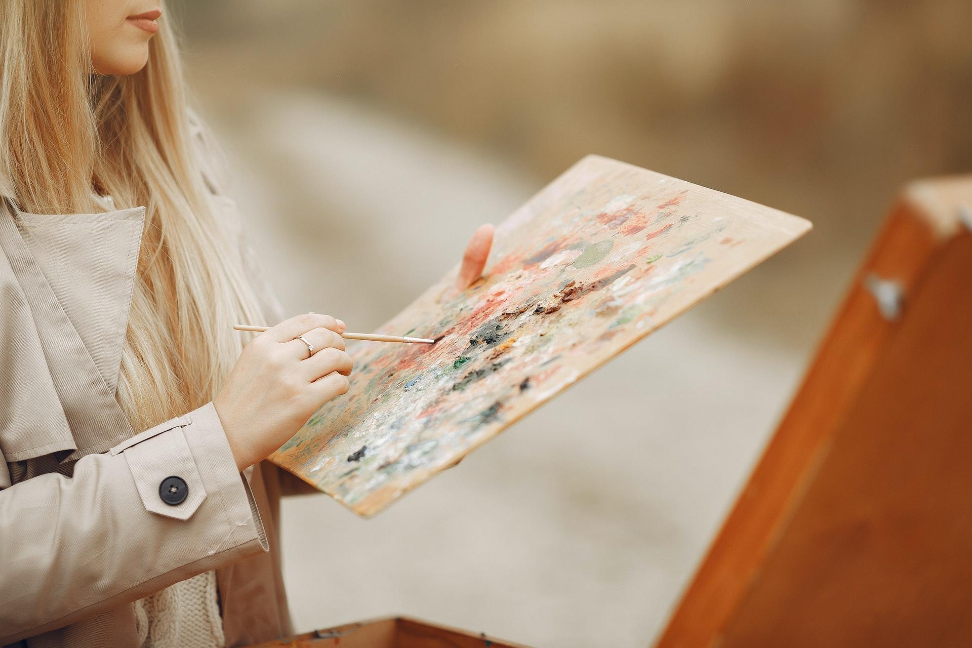 Boyama renkler ressam