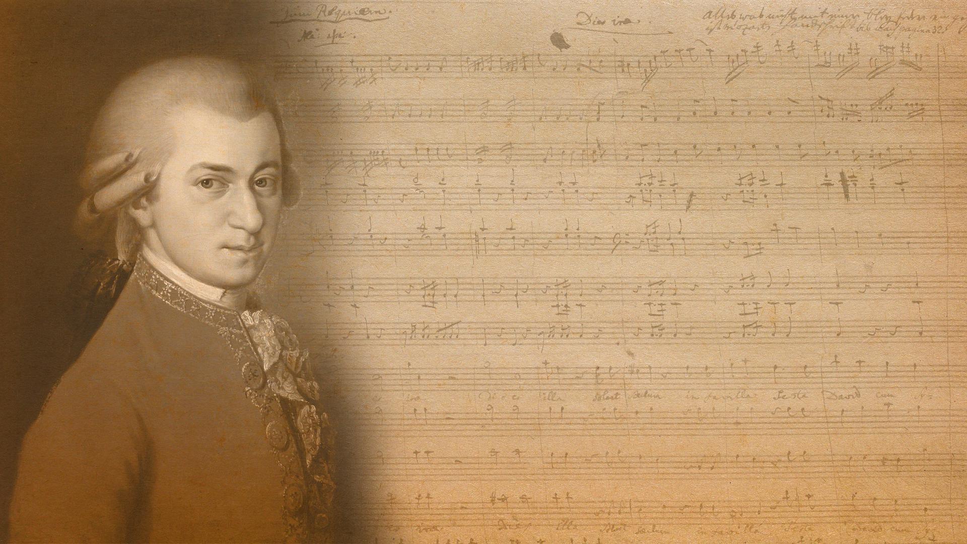 Ünlü besteci ve piyanist Mozart