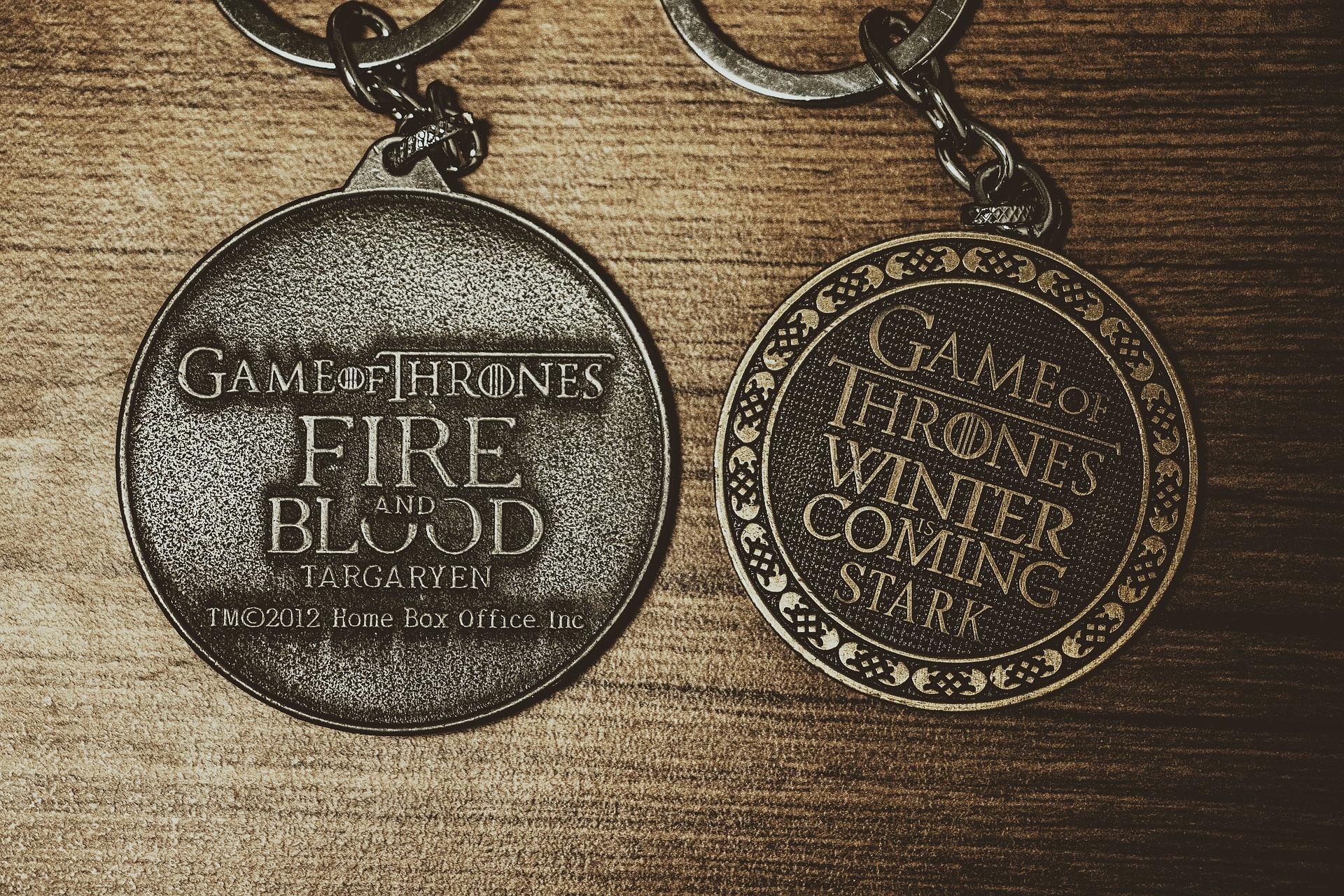 Game of thrones anahtarlık süsleri