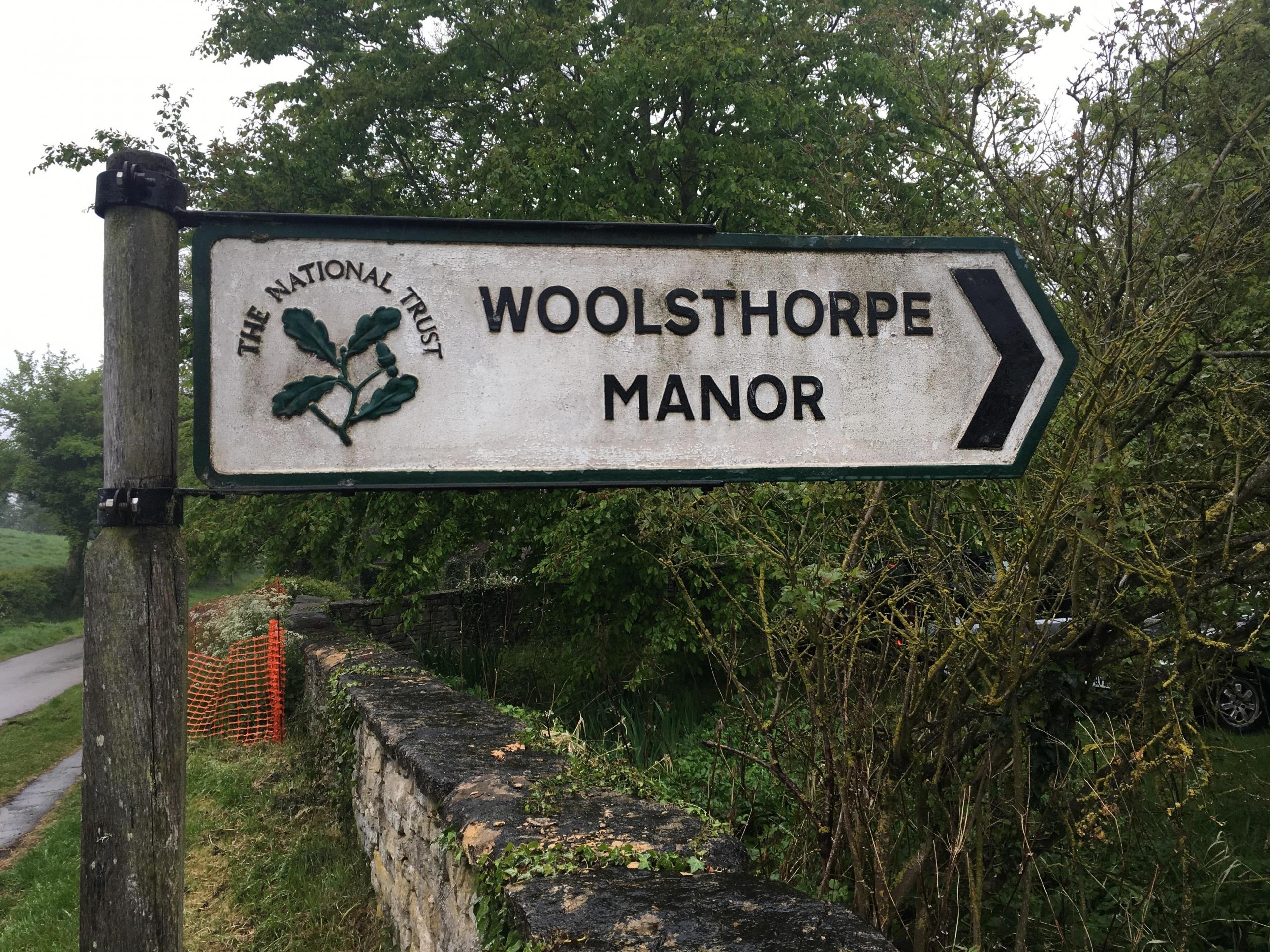 İngiltere Woolsthorpe Manor tabelası