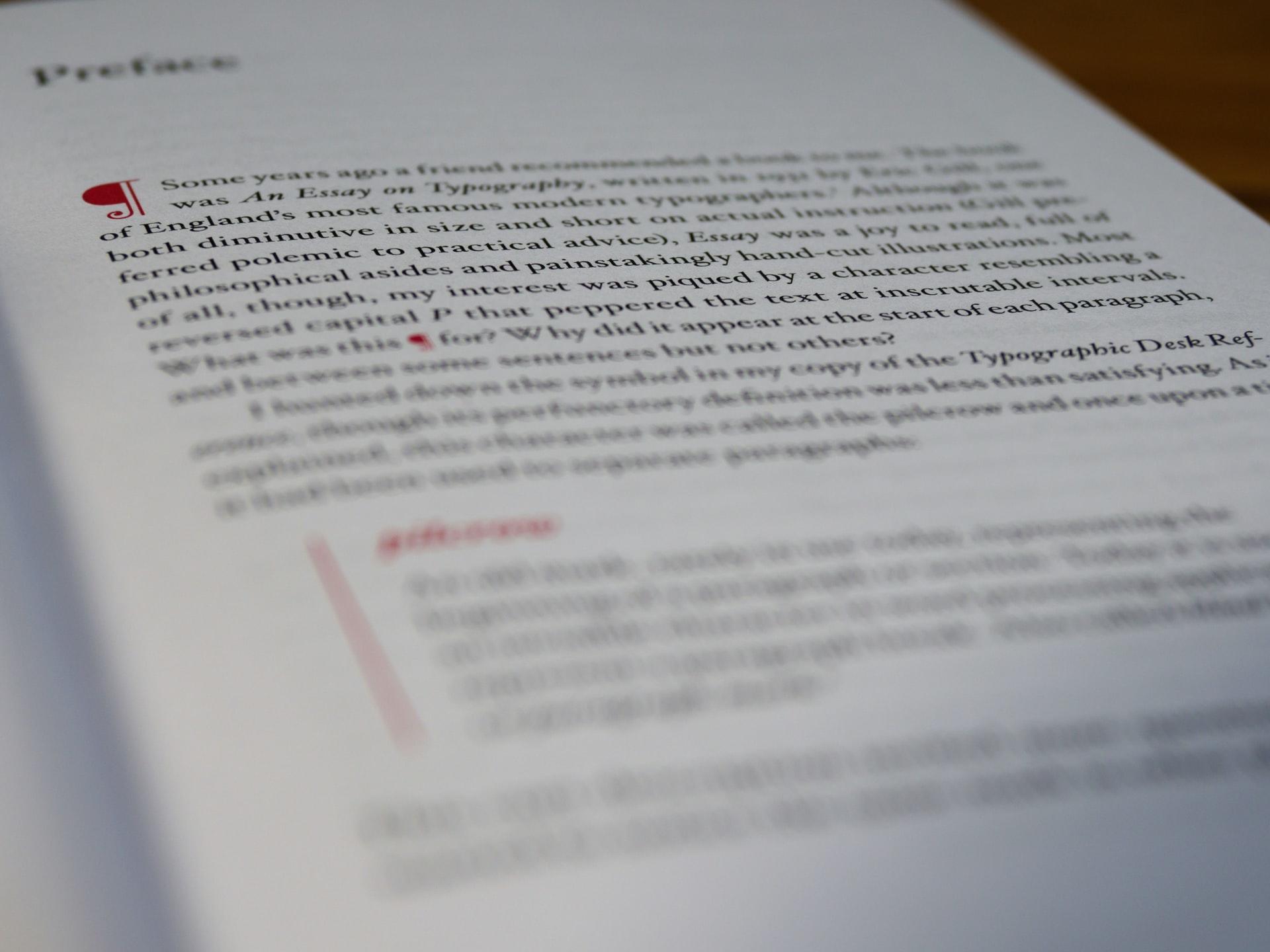 İngilizce preface önsöz