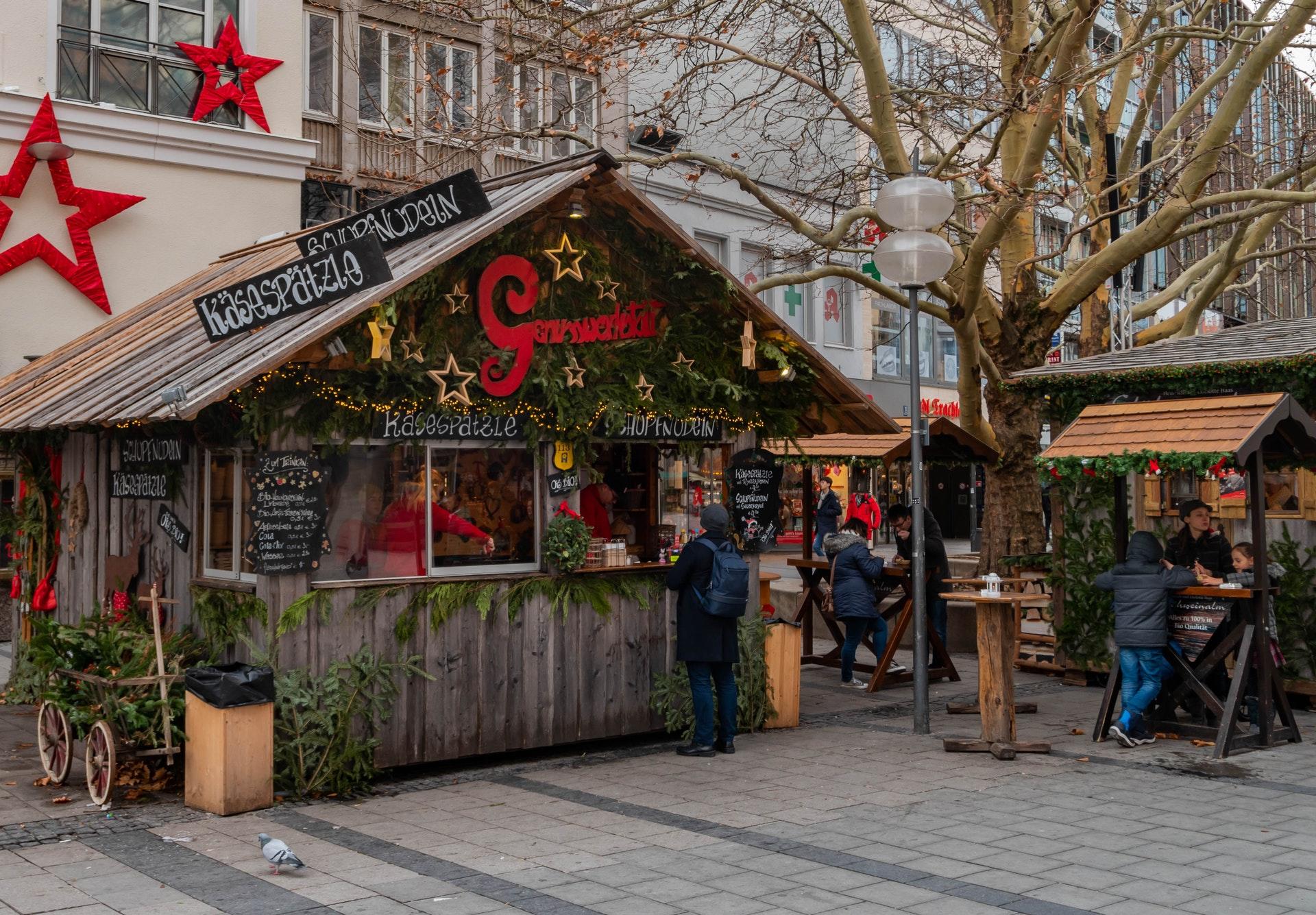 Bavyera Münih şirin kafe