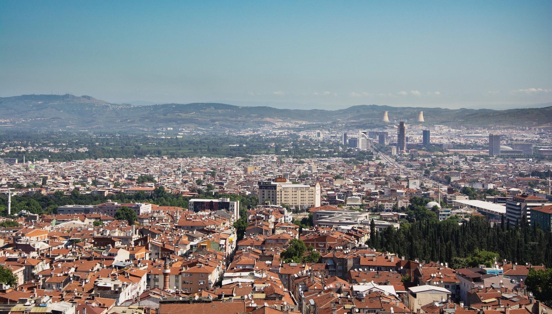 Bursa kent kuşbakışı