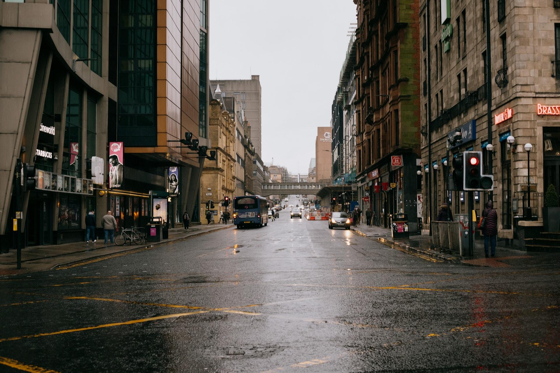 Glasgow İngiltere sokakları