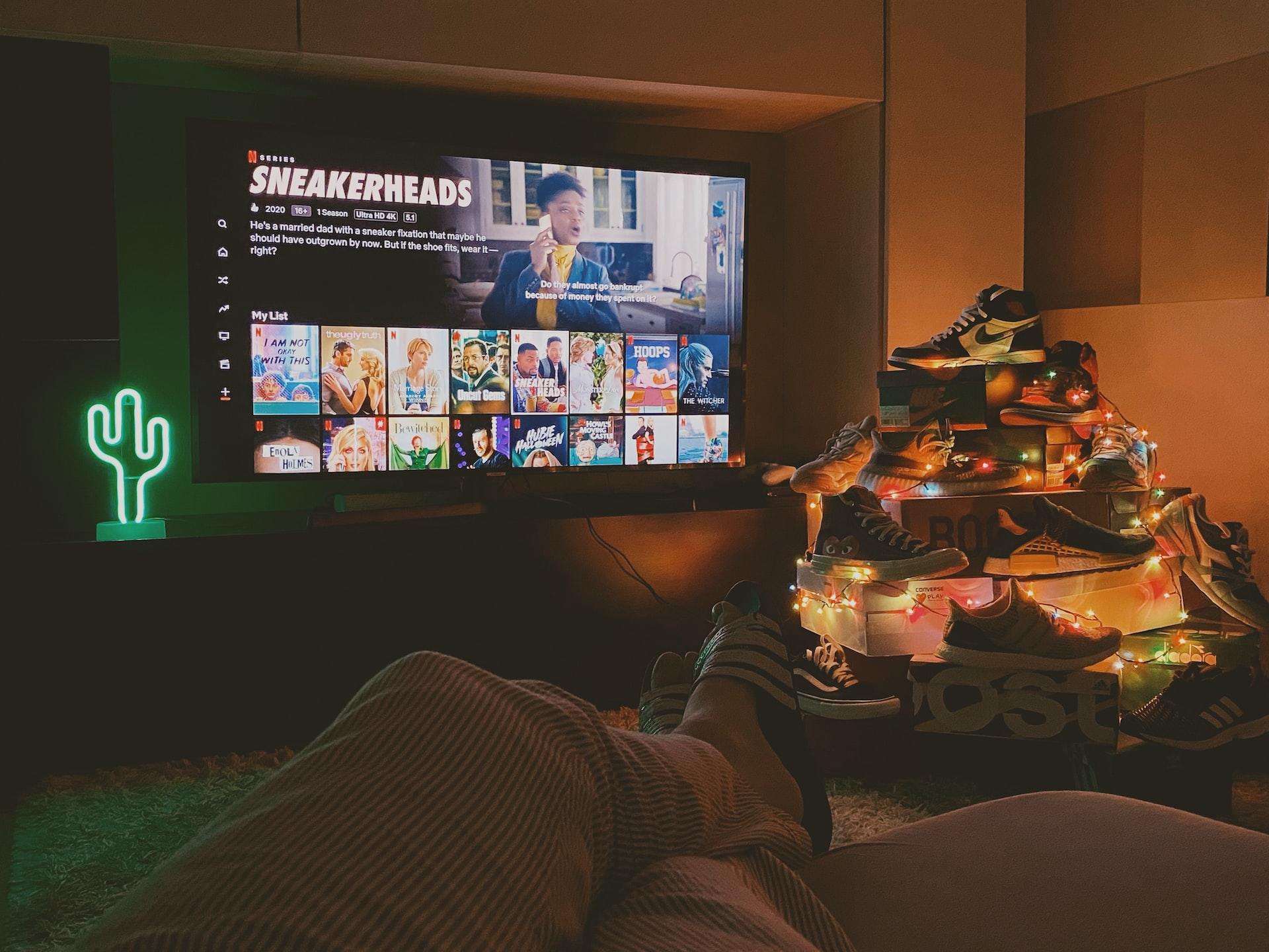 Netflix diziler menüsü.