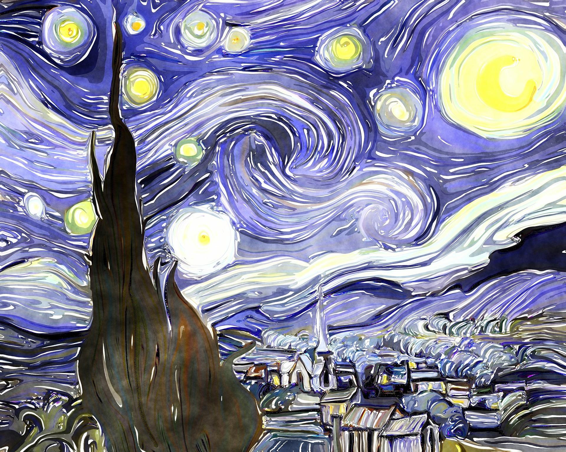 Yıldızlı Gece Tablosu Van Gogh