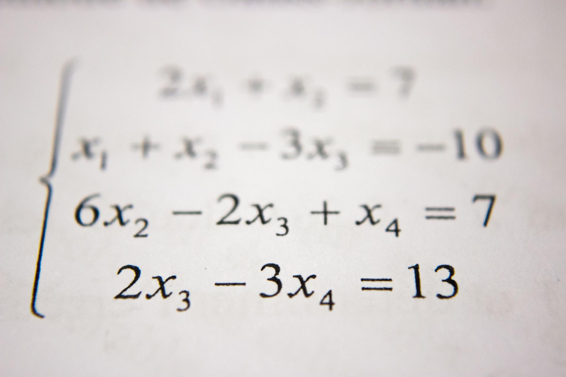 Matematik denklem ve soruları.
