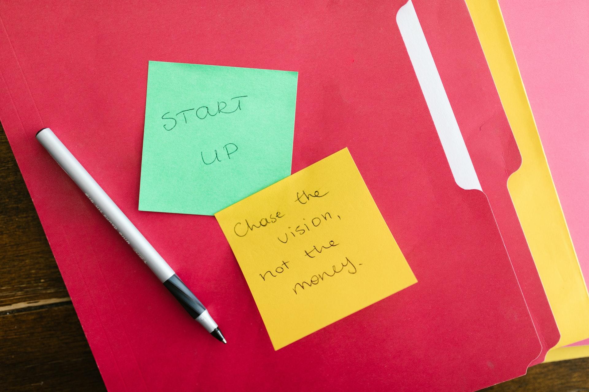 İngilizce motivasyon sözleri post it