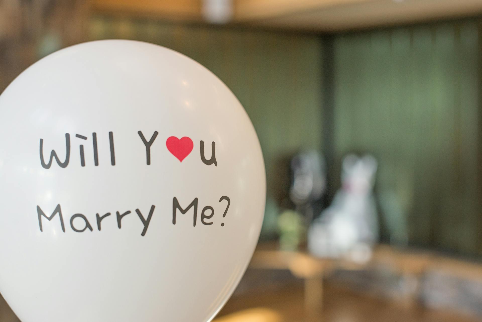 Will you marry me balon evlilik teklifi