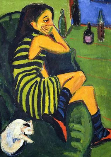Ernst Ludwig Kirchner'ın bir tablosu
