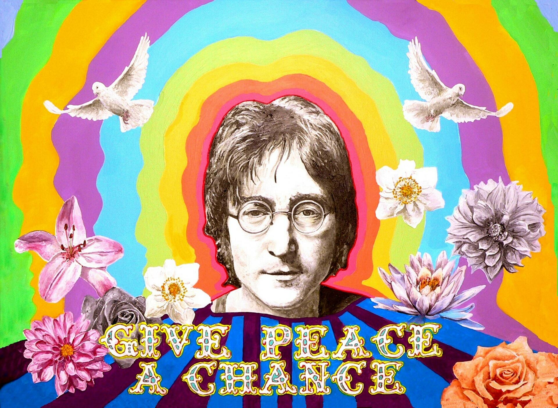 John Lennon'un bir müzik kapağı görseli