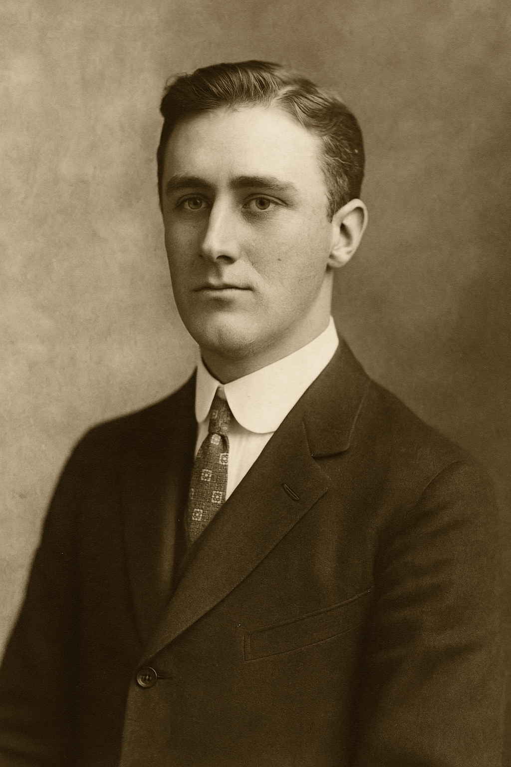 genç franklin roosevelt portre fotoğrafı