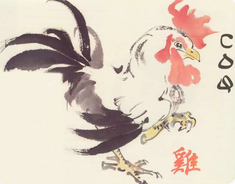 çin astrolojisinde horoz temsili görseli