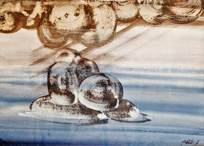 Abidin Dino' nun ünlü antibes adlı eseri