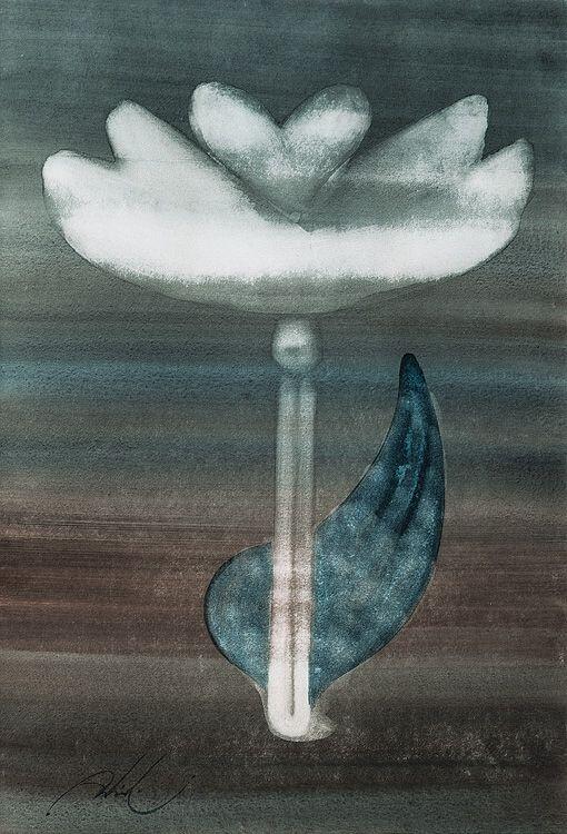 Abidin Dino' nun Çiçekler adlı çalışmalarından bir tablo