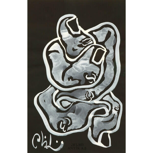 Abidin Dino "Eller" serisinden bir tablosu