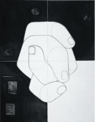 Abidin Dino "Eller" serisinden bir tablosu