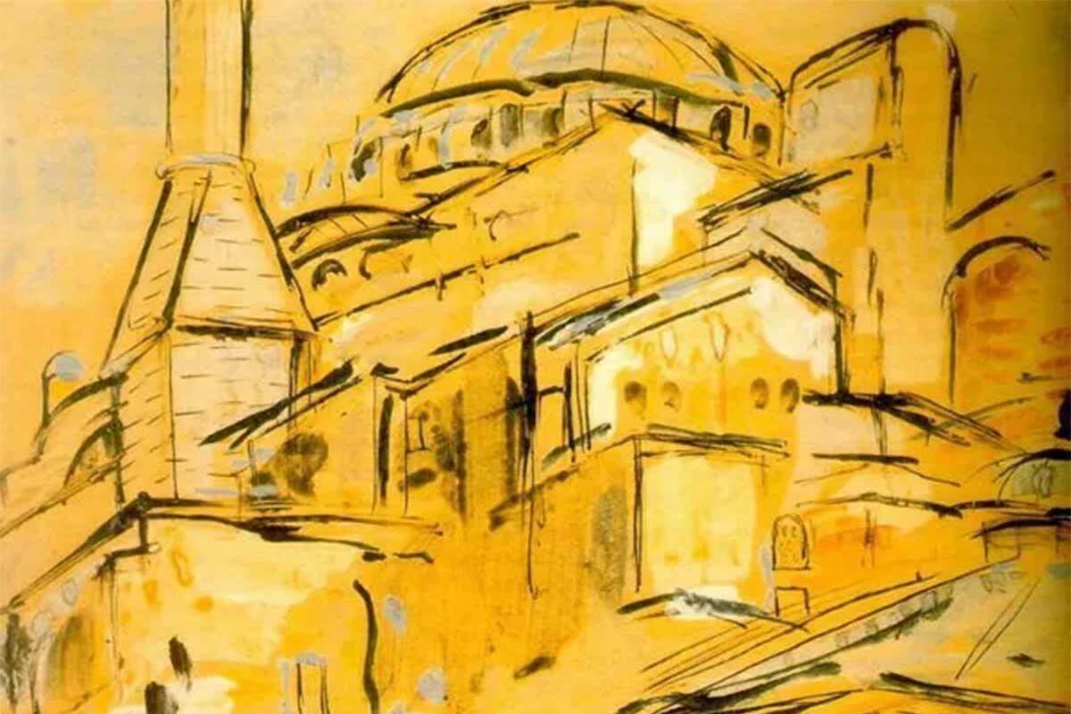 Fikret Mualla'nın elinden "Ayasofya" tablosu