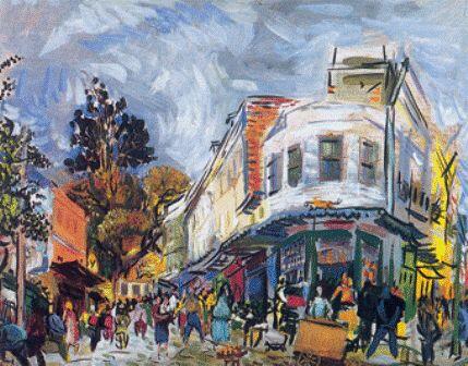 Bedri Rahmi Eyüboğlu'nun Tophane tablosu