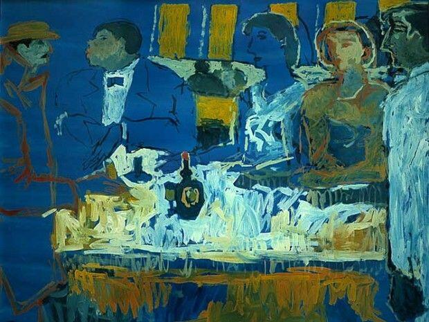 Fikret Mualla'nın ünlü Bistroda İnsanlar tablosu