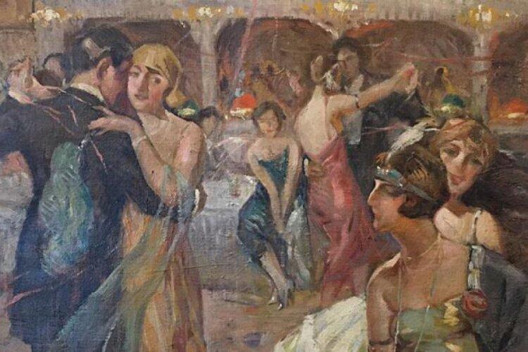 İbrahim Çallı'nın baloda kadınları resmettiği tablosu