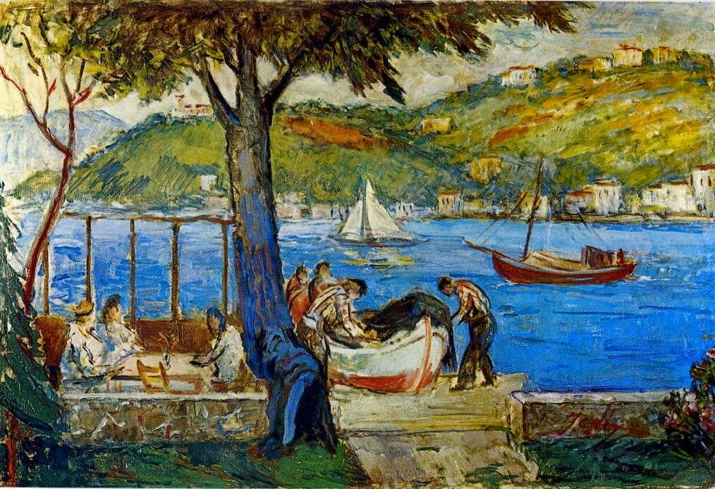 İbrahim Çallı boğazdaki balıkçılar tablosu