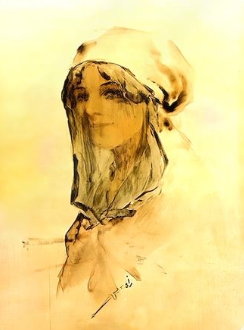 Peçeli Kadın tablosu