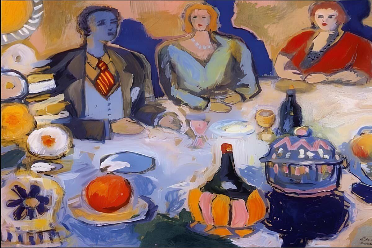 Fikret Mualla'nın ünlü Oturan Adamlar tablosu