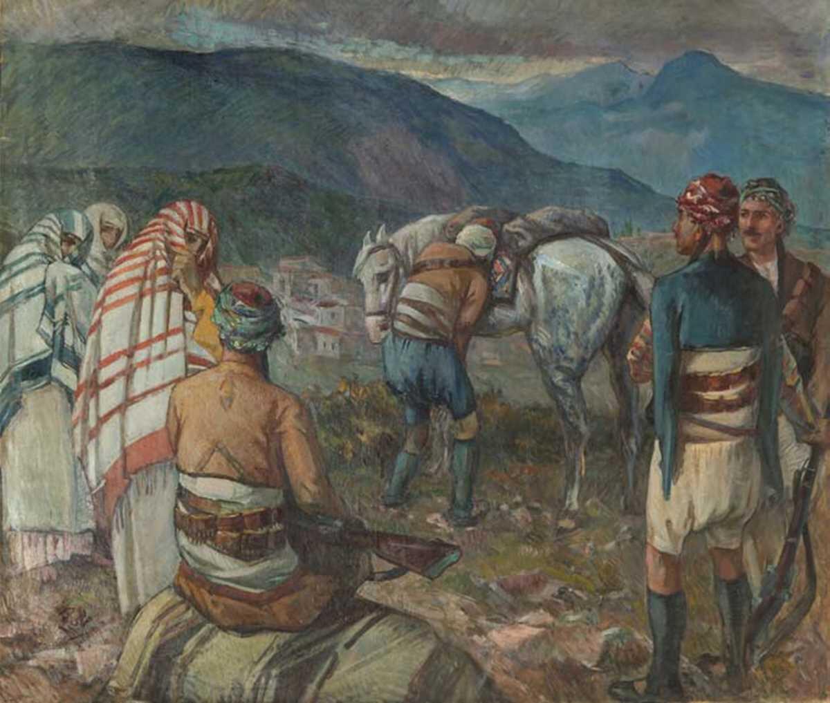 İbrahim ÇAllı'nın Zeybekler Kurtuluş Savaşı'nda" tablosu 